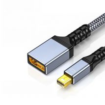 Unnlink Mini DP to DisplayPort Converter Bi-Directional 8K 60Hz 4K 240Hz/165Hz Mini DP to DP 1.4 Adapter