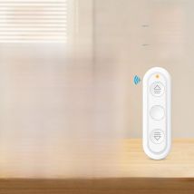 QCSMART Tuya Curtain Blinds Touch Panel Switch With Remote Smart Life Percentage Control Google Assistant Alexa