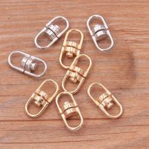 20PCS 8*18mm 2021 New Two Color Small Rhodium Plated Jewelry Connector Findings For Necklace Bracelet Chain DIY Making