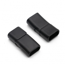 4pcs/lot Metal Magnetic Clasps Black Bracelet Clasp Charms Connectors For DIY Leather Bracelets Jewelry Making Accessories