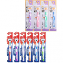 18x3cm Dual Side Dental Care Cleaner Brush Scraper Oral Tongue Clean Breath Health Tool  For Adults More Color