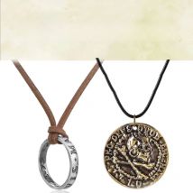 Game Jewelry Uncharted 4 A Thief's End Nathan Drake Necklaces Leather Cord Chain Long Necklace Men goth Accessories