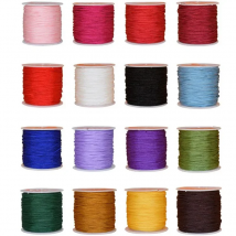 1 Roll 28M x 1/1.5mm Nylon Chinese Knot String for Macrame Necklace Bracelet Braided Cord Tassels Beaded Thread String Silk Wire