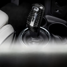 Car Gear Shift Knob Cover for Mini Cooper F54 F55 F56 F57 F60 2020-2023 Countryman Real Carbon Fiber Cover Sticker Interior Trim