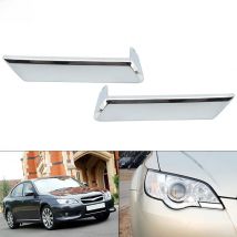 ZUK Head Lamp Sprayer Cap Lid Chroming For Subaru Legacy B4 Liberty Outback 2006-2009 Front Bumper Headlight Washer Nozzle Cover