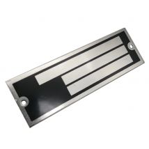 VIN SERIAL ID TAG PLATE DATA BLANK CAR TRUCK HOT ROD EQUIPMENT TRAILER MAKE/MODE