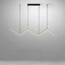 Modern LED Pendant Light Nodic Gold Hanging Chandelier For Tubular Restaurant Kitchen Office Coffee  Indoor Decorative Lamps