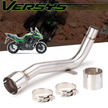 For Kawasaki Versys 1000 SE KLZ1000 Versys1000 2019 2020 2021 Exhaust Muffler Escape Catalytic Delete Modified Middle Link Pipe