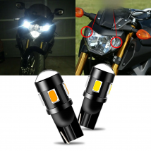 2PCS W5W CANbus White LED Motorcycle Position Parking Light FOR Kawasaki Z250 Z400 Z650 Z900 RS ER6F T10 194 Pilot Park Lights