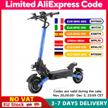 HALO KNIGHT T108 Potenti scooter elettrici 52V 2400W 28.8Ah E Scooter Veloce 65KM/H Doppio motore E-Scooter pieghevole per adulti Escooter