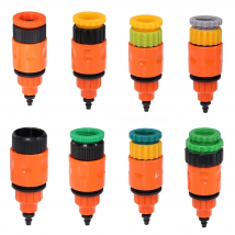 MUCIAKIE 2PCS Tap Adapter 1/4'' 3/8'' Barb Watering Coupling Quick Connector for 4/7mm 8/11mm Drip Irrigation Garden Greenhouse