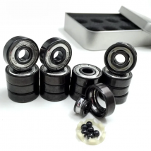 16pc Artistic Skate Bearing 627z 7mm Bore Size 6 Ceramic Ball Bearing Quad Skates Derby Roller Figure Skating Bearing 627 Abec11