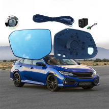 1 pair Side Rearview Mirror Blue Glass Lens For HONDA CIVIC 2016 2017 2018 2019 2020 FC1 FC7 Wide Angle View anti glare mirrors