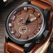 CURREN Men Quartz Watches Sport Military Top Brand Luxury Male Clocks Date Clock Leather Strap Date Time Relogio Masculino