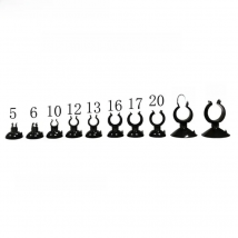 5pcs Black  Aquarium Suction Cup Air Tube Holder Sucker for Fish Tank Pump Oxygen Air Tube Fixing Clip  Aquarium Accessories