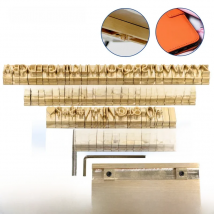 ZONESUN Custom Logo Alphabet Brass Press Letter Stamp Initial Craving Tool Branding Leather Pencil Foil Stamping Personalized