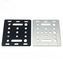 3D Printer Part Opensource V-Slot Gantry Plate 20mm Black Sand Blasting 65.5mmx65.5mmx3mm
