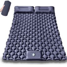 Outdoor Sleeping Pad camping tent Air Mat for Travel Backpacking Hiking Double Inflatable Mattress with Built-in Pillow Pump