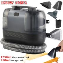 Odkurzacz do dywanów przenośny 1500W, 15KPA, do dywanów z owocami zwierząt, mocny odkurzacz do plam, do sof, foteli samochodowych, maszyna do czyszczenia.
