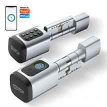 Euro TTLock APP Fingerprint or Code Password Digital RFID Card Cylinder Smart Door Lock Electronic with Alexa Google Home