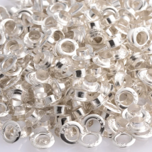 1000pcs 925 beads Inner ring retaining ring 500 pairs/lot Fit European charm big hole beads Original  Bracelets Jewelry