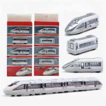 High quality 1:60 alloy pull back high-speed rail train model,4 sets of train toys gift,diecast alloy children's subway toy