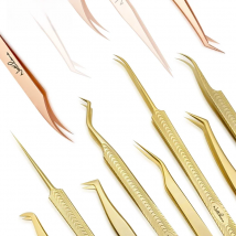 NATUHANA Professional for 3D Tweezers Stainless Steel Volume Eyebrow Tweezer False Eyelash Extension Tweezers for Makeup Tools