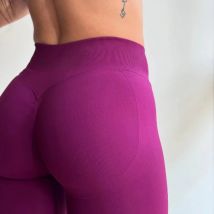 2025 Bum Shaping Leggings Impact Women Seamless Sports Yoga Pants Low Ribbed Band Gym clothes Fitness Workout Scrunch Butt Tight