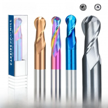 XCAN R0.5-R8 Ball Nose End Mill Spiral Carbide Milling Bit Metal Milling Tool Cutter 2 Flute CNC Router Bit Milling Cutter