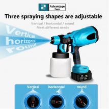 Spruzzatore senza fili con pistola a spruzzo ricaricabile ad alta capacità da 800 ml per batterie Makita 21V Spruzzatore di vernice portatile per pareti, mobili