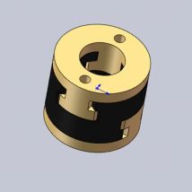 Funssor  V-core 3.1 3D printer Z axis lead screw decoupler Oldham coupling