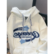 Oversized Hooded Sweatshirt Women Harajuku Letter Graphics Print Hoodies Female Korean Fashion Vintage Casual Zipper Streetwear