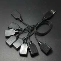 EASYLITE Light Up Kit For Usb Hub Cable USB Adapter Cable 1 Male To 8/4 Femal Outlets