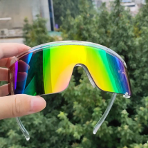 Oversized Sports Sunglasses Men 2025 Luxury Brand Windproof Rectangle Sun Glasses For Women Driving Goggles Gafas De Sol Hombre