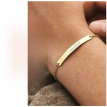 Elegant Personalized ID Bar Bracelets for Women 5mm Thin Stainless Steel Link Chain Custom Name Quotes BFF Bracelet Gift Jewelry