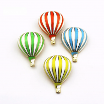 X004 Glaze Fire Balloon Brooch Pins,Cartoon Enamel Cute Hot Air Balloon Brooch Pins Fashion Jewelry Wholesale