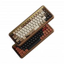 Akko MU01 Wooden Mechanical Keyboard 75% RGB Hot-swap BT 5.0/2.4G /Type-C for Gamer Typist Poetry Theme Gasket Structure