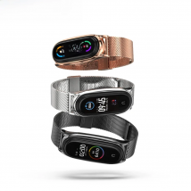 Mi Band 9 Strap for Xiaomi Mi Band 8 6 5 4 3 Bracelet on Mi Band 7 Metal Wristbands Miband 5 Pulseira Correa NFC Global Version