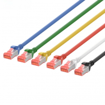 (3pcs/Pack) RJ45 Cat 6 SFTP Ethernet Patch Cord Cat6 S/FTP Patch Lead Cable Snagless 0.25/0.5/1/2/3/5/10/15/20m LSZH