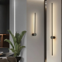 Modern minimalist led rotating wall lamp indoor long wall lamp living room bedroom background wall lamp