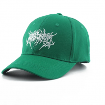 2022 New Embroidery Gothic Street Punk Frauen Baseball Cap Men Cotton Adjstable Green Black Sports Caps Women Hip Hop Dad Hat