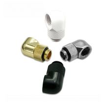 G1/4'' 45 90 Degree Female To Male Fittings Rotatable,F-M PC Water Cooling Connector Black/Silver/Gold/White