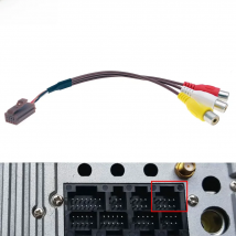 8 Pin Universal Car RCA Output Wire Harness Audio AUX AV IN Out Cable Adapter Wiring Connector Android Radio Accessories