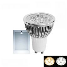 1pcs Super Bright 3W 4W 5W GU10 LED Bulbs Light 110V 220V Dimmable Led Spotlights warm/ cold white Natural White lamps