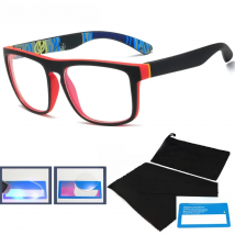 DOHOHDO New Anti Blue Light Glasses Frame Men Women Computer Gaming Eyeglasses Black Clear Lens Eyewear Spectacle Frame UV400