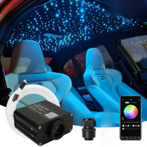 New 16W Twinkle RGBW Fiber Optic Star Ceiling Lights Kit Smart APP Sound Control LED Engine for Car Starry Sky Fiber Optic Light