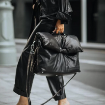 Designer Brands Padded Women Handbags Down Cotton Shoulder Crossbody Bags Luxury Pu Leather Messenger Bag 2023 Winter Square Sac