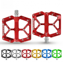 CXWXC Flat Bicycle Pedals 3 Bearing Aluminum Bicycle Anti-skid Nail  Footrest  MTB Wide Foot Tread Pedals Bicicleta Accessories