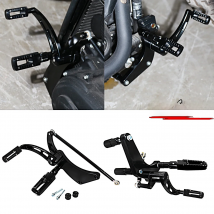 Polishing Billet Aluminum Forward Control Foot Kits Fit For Harley 2018-2024 FXBB Street Bob Softail Low Rider FXLR Models