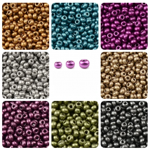 2mm 3mm 4mm Matellic Charms Czech Glass Beads for Jewelry Making 12/0 8/0 6/0 Seed Beads Diy Accessories Wholesale Kralen